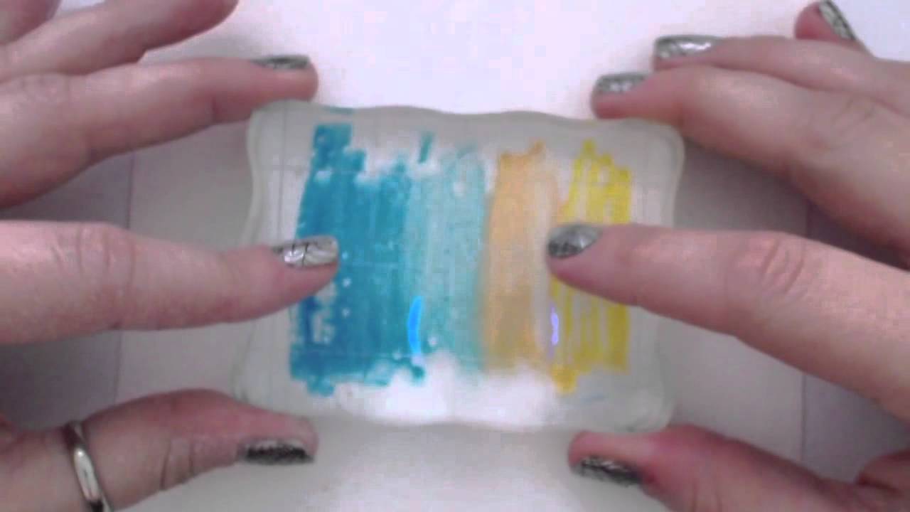 How to use Letraset AquaMarkers on a stamp block