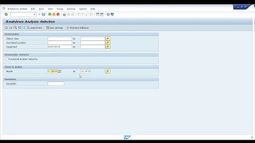 BREAKDOWN ANALYSIS IN SAP - MTTR MTBF