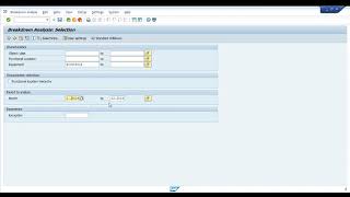 BREAKDOWN ANALYSIS IN SAP - MTTR MTBF