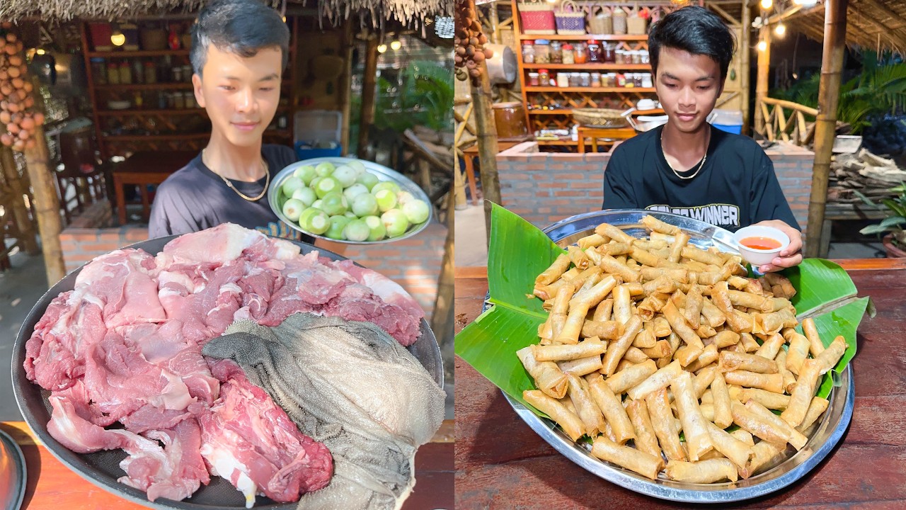 Amazing Cooking Skill | Fry Taro Wonton, Ocean Fish Stir fry, Mud Crab Glass Noodle, Beef Tripe Soup