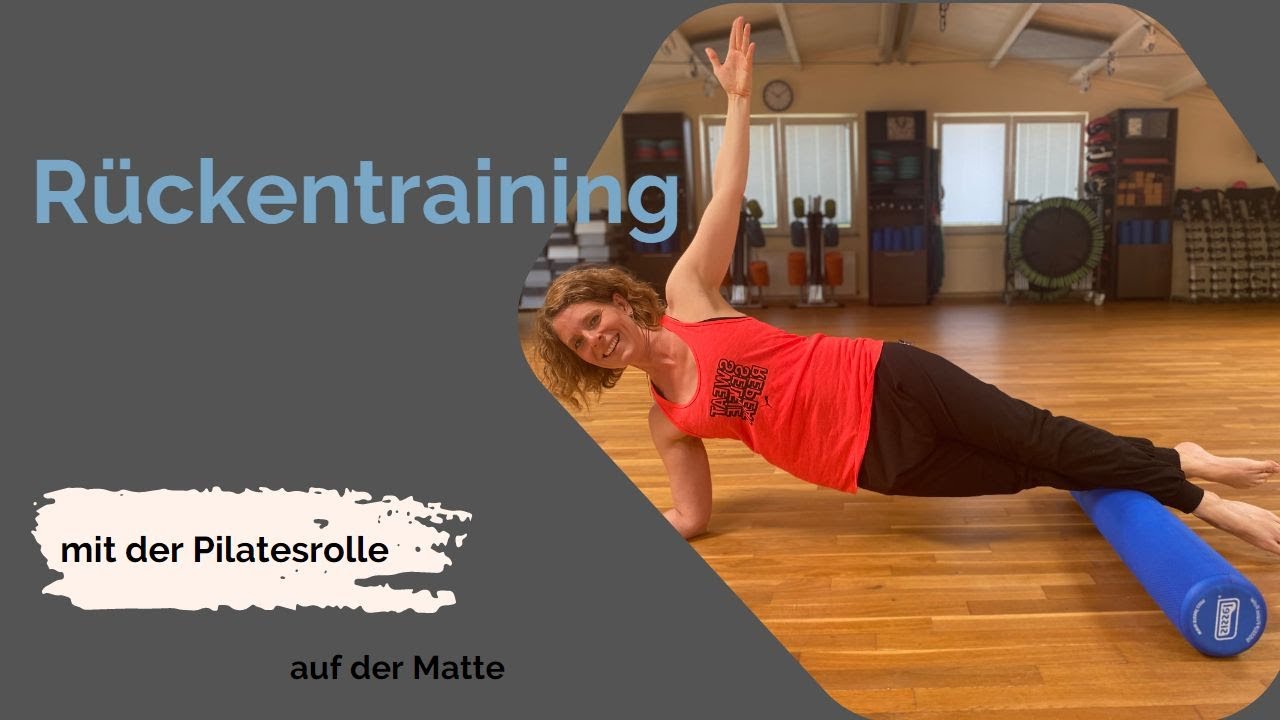 Rückentraining mit der Pilatesrolle auf der Matte