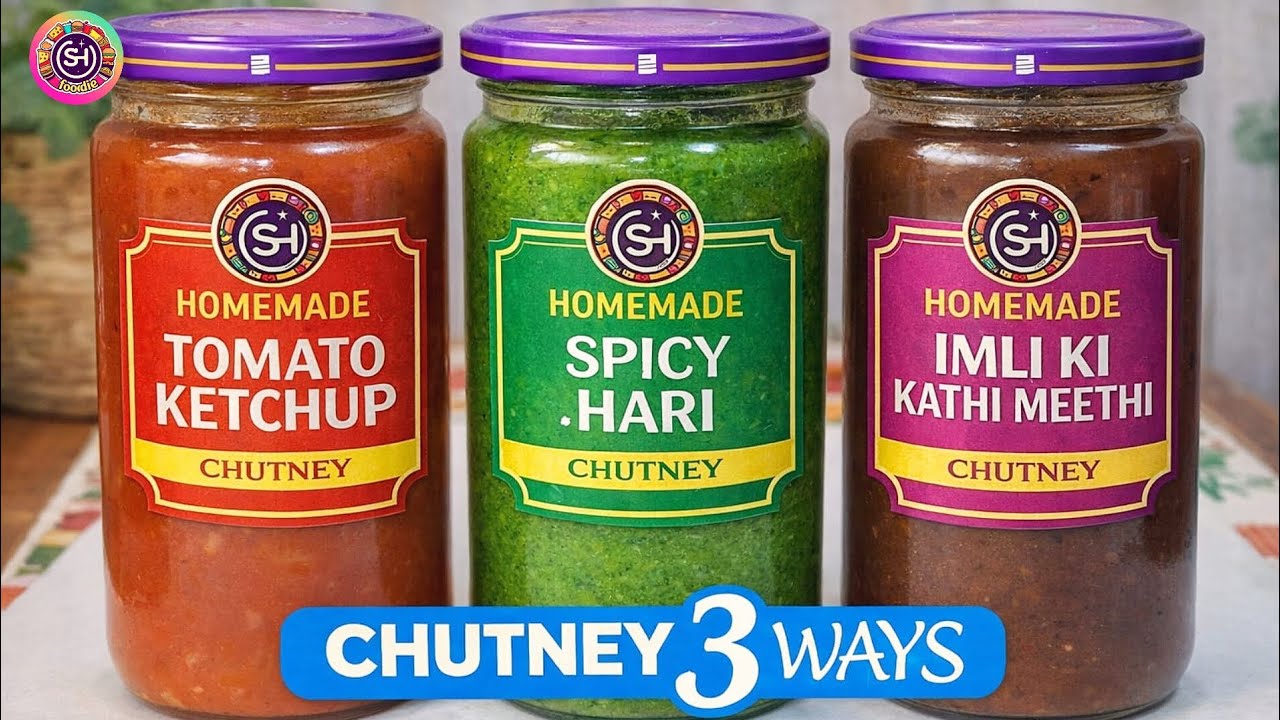 3 Storable Chutney Recipes By Sh Foodie   | Ramadan Special 