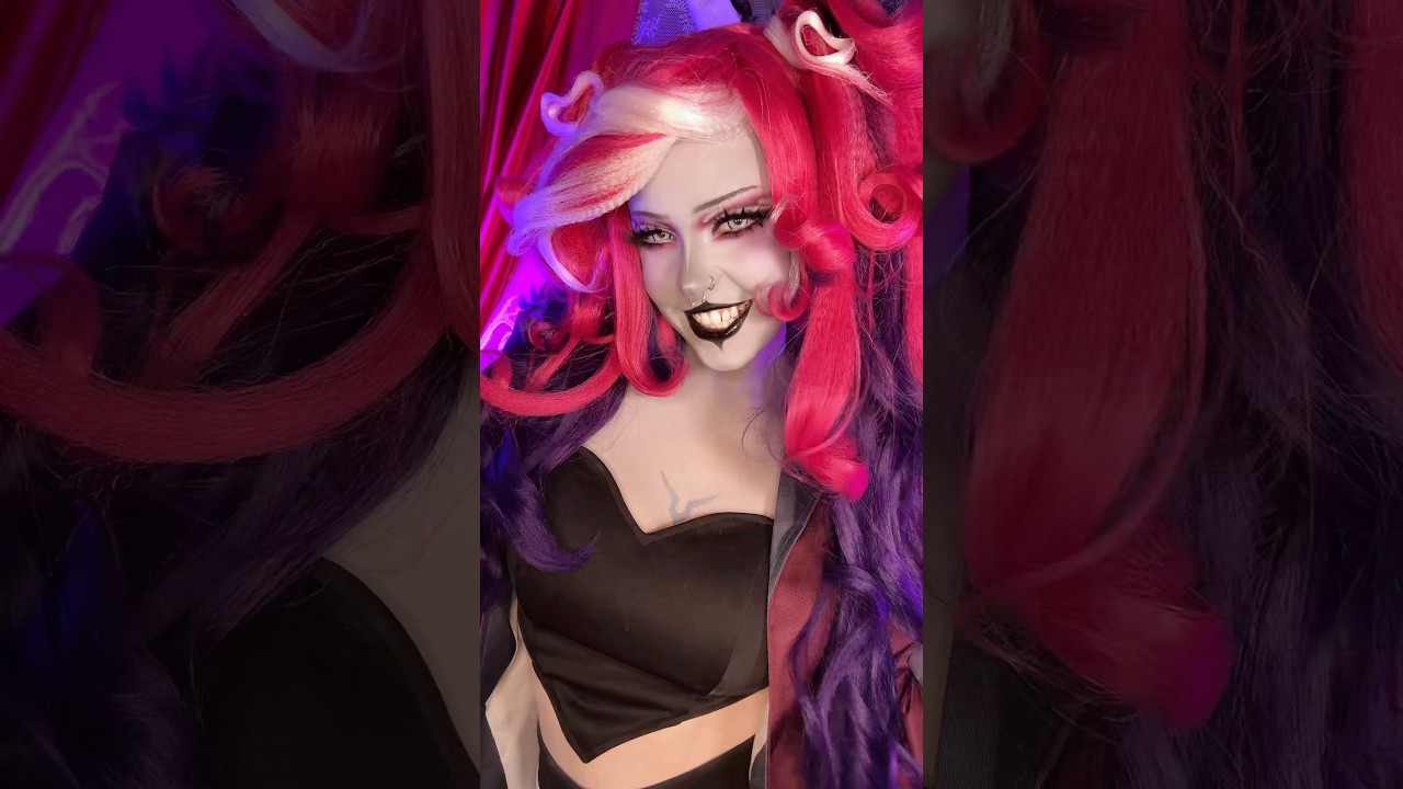 new hazbin cosplayyy #cosplay #hazbinhotel #makeup #hazbinhotelcosplay #velvette #cartoon