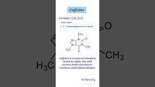 What is Caffeine l formula and structure of caffeine l chemistry l