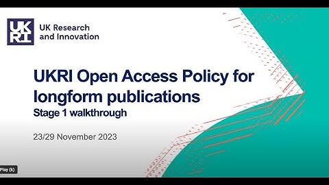 UKRI open access fund for longform publications – Stage 1 demo