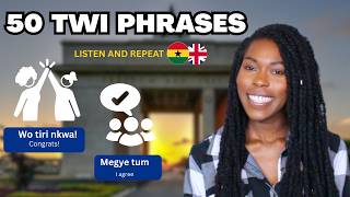 50 TWI PHRASES FOR BEGINNERS (100 -150) - Opinions, Disagreements, Responding to Good News in Twi