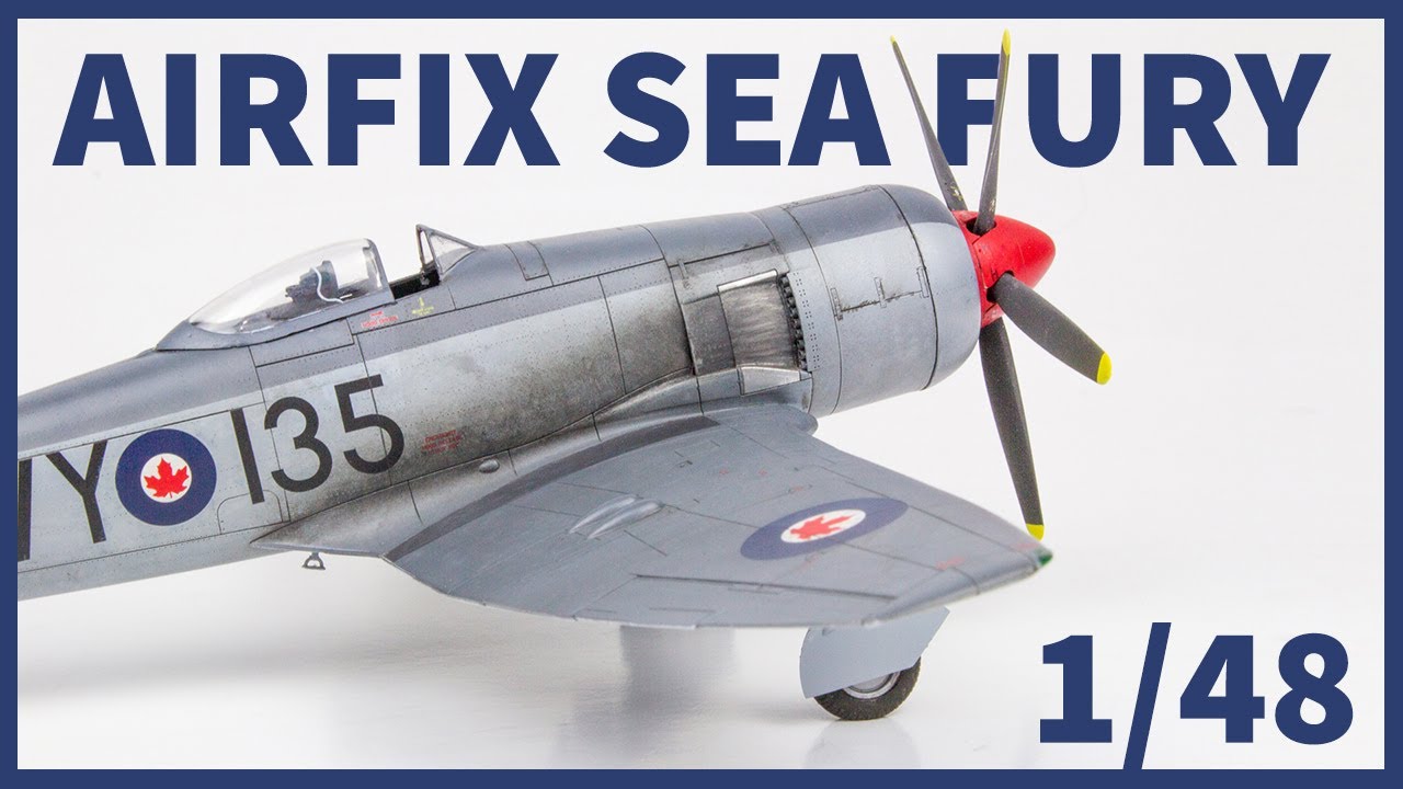Kit Maquette Avion Hawker Sea Fury FB Mk.II 1:48 - Hobbycraft - Occasion