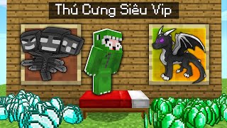 Minecraft Bedwars, Nhưng Sở Hữu Thú Cưng Hacker Siêu Vip *Troll Noob Team Vòng Quay May Mắn