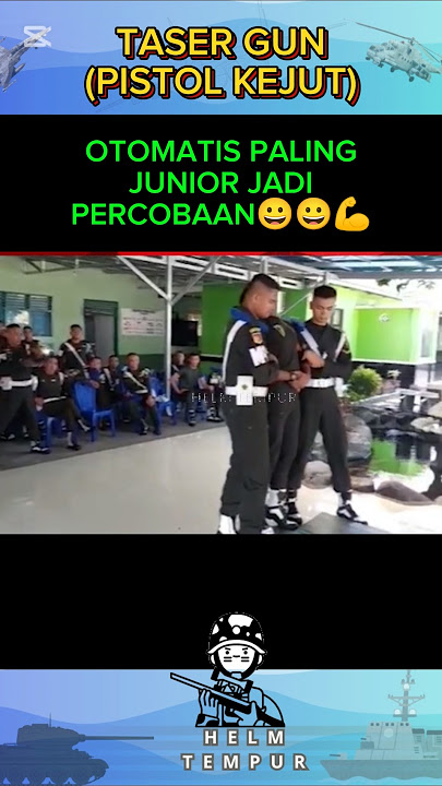 PM TNI UJI TASER GUN (PISTOL KEJUT) PADA PRAJURIT JUNIOR 😀😀💪 #tni #army #viralvideo #trendingshorts