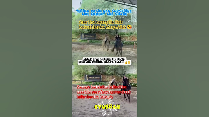 Aisar Live bareng Ria Ricis berkuda berdua Masya Allah 😘 #viralvideo #shorts #aisarkhaled #live