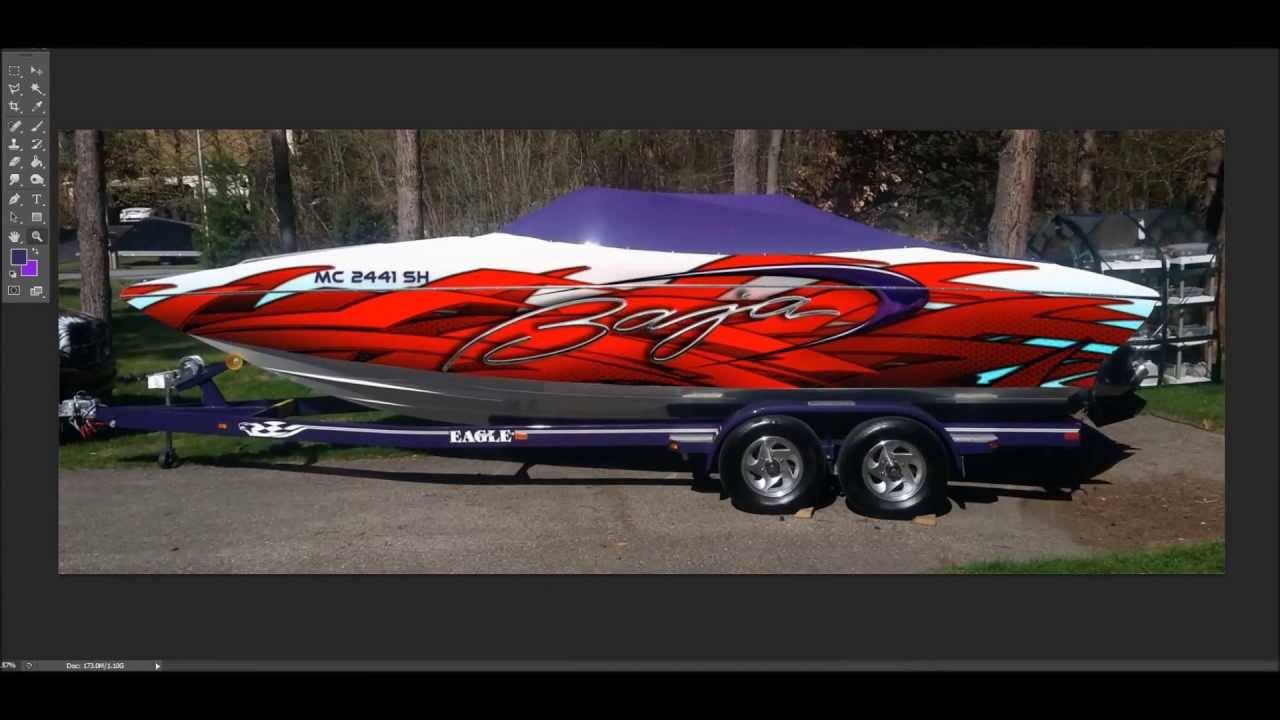 How I design a Boat Wrap Video by : Ram Studios - YouTube