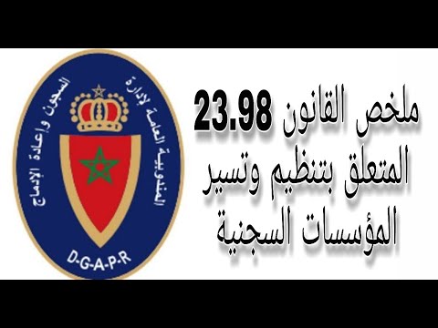 الجزء الثاني ملخص القانون   المتعلق بتنظيم وتسير المؤسسات السجنية