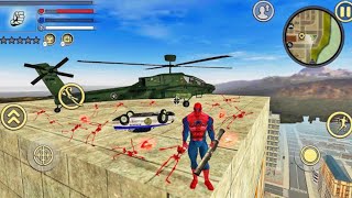 Spider Rope Hero Voice Town - Attacking Army Base - Android Gameplay screenshot 4