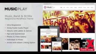 Preview MusicPlay - Music and DJ Responsive WordPress Theme