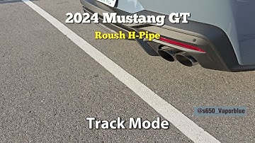 2024 s650 Mustang GT Roush H-Pipe with Active Valve Resonator Delete