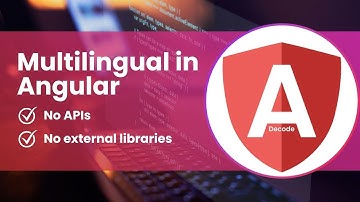 Angular Multilingual SUPPORT i18n #angular