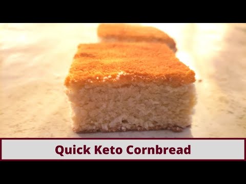 Quick And Simple Keto Coconut Flour "Cornbread" (No Corn, Nut Free And Gluten Free)