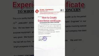 how to make experience certificate 2026 || relieving letter kaise banaye || how to get