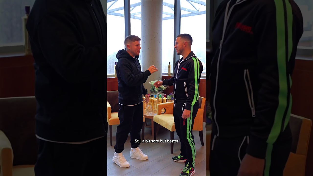 Eden Hazard and Charlie Morgan reunite ⚽️👀 Eden Hazard x Au Vodka 🤝 #hazard #football #ballboy