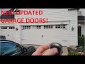New garage doors opening and closing