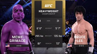 UFC 5 - Grimace vs. Bruce Lee - Crazy UFC 👊🤪