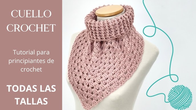 Como tejer el Cuello N° 4 o pechera a crochet o ganchillo en punto perlitas  para bebe, niñas y damas 