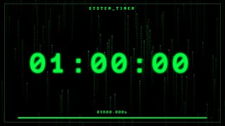 1 Hour Countdown Timer – SILENT – 4K - 60FPS