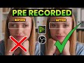 How To Change Eye Contact On PRE-RECORDED VIDEOS |  Nvidia Broadcast on Pre-Recorded Videos