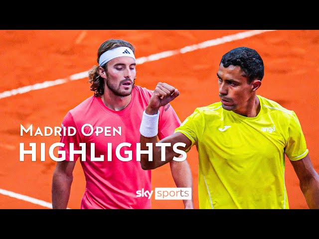 Stefanos Tsitsipas STUNNED by Thiago Monteiro in Madrid upset 👀 Madrid Open Highlights!