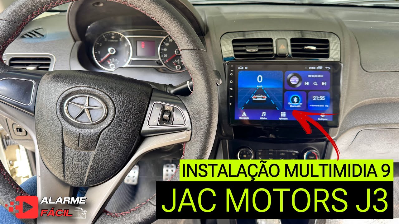 Instalação Multimídia no JAC J3 ✅ Android 9”