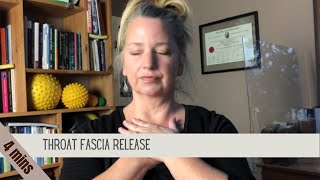 Throat fascia release