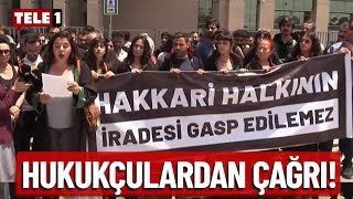 İstanbul'dan Hakkari'ye Destek! Hukukçulardan kayyuma protesto...