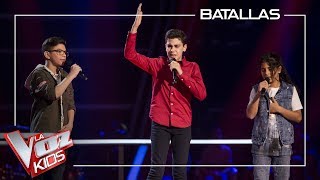 Hugo, Juan Miguel y Salva cantan 'Amiga mía' | Batallas | La Voz Kids Antena 3 2019