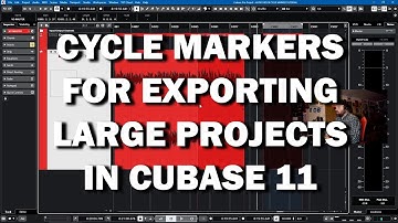 Cubase 11 Tutorial - How to Use Cycle Markers for Exporting HUGE Projects