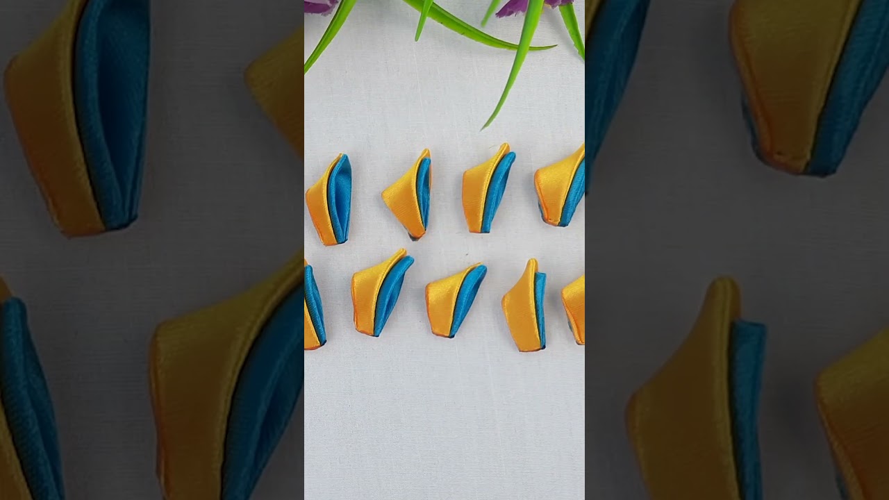 DIY kanzashi flower hairclip, kanzashi flower tutorial, how to make ?