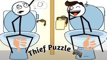 Thief Puzzle All Level - Funny Stickman Brain Puzzle Game-Gameplay Walkthrough #gaming #adeshgaming