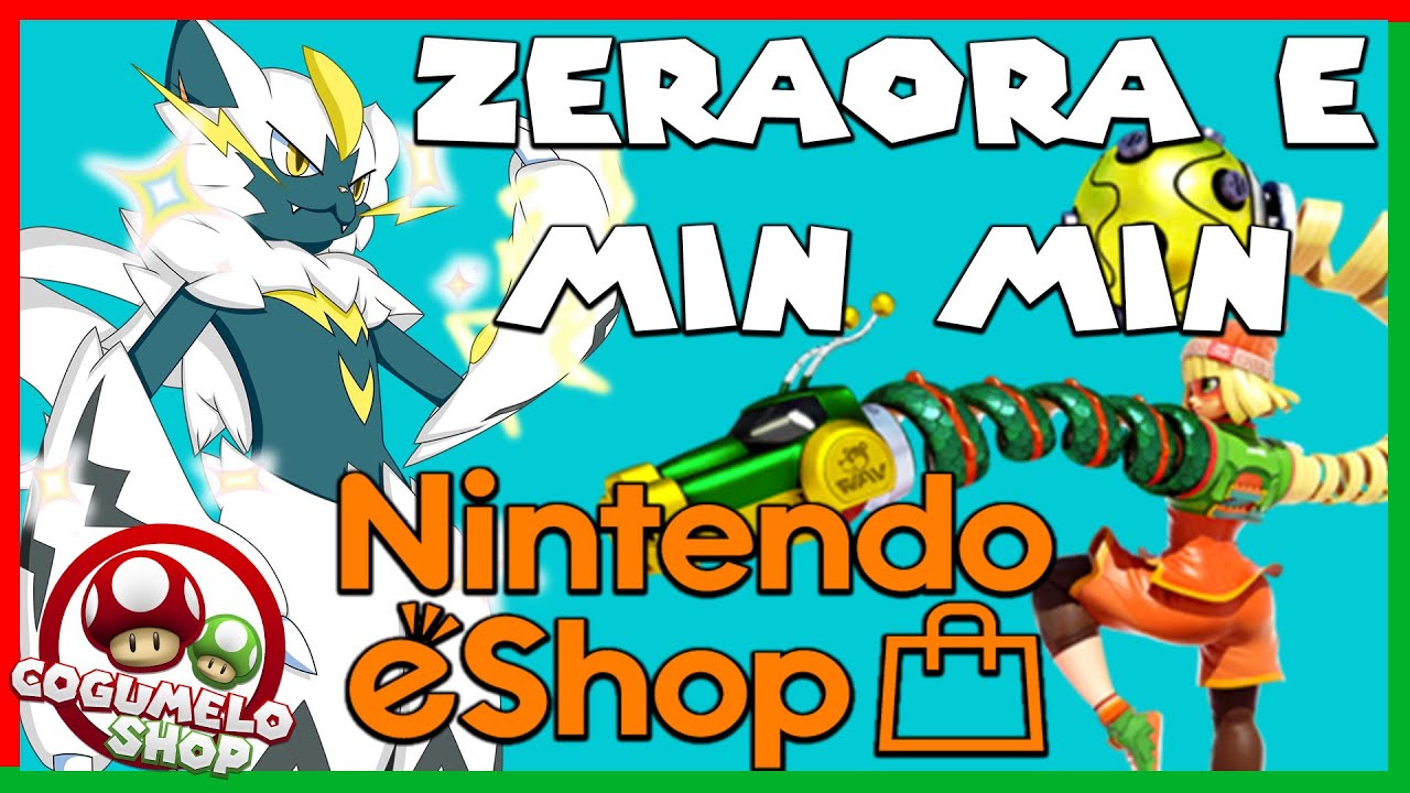Eshop voltou, ZERAORA SHINY e MIN MIN no Smash