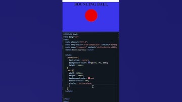 Bouncing ball by Css♥️ animation #shorts #coding  #viral