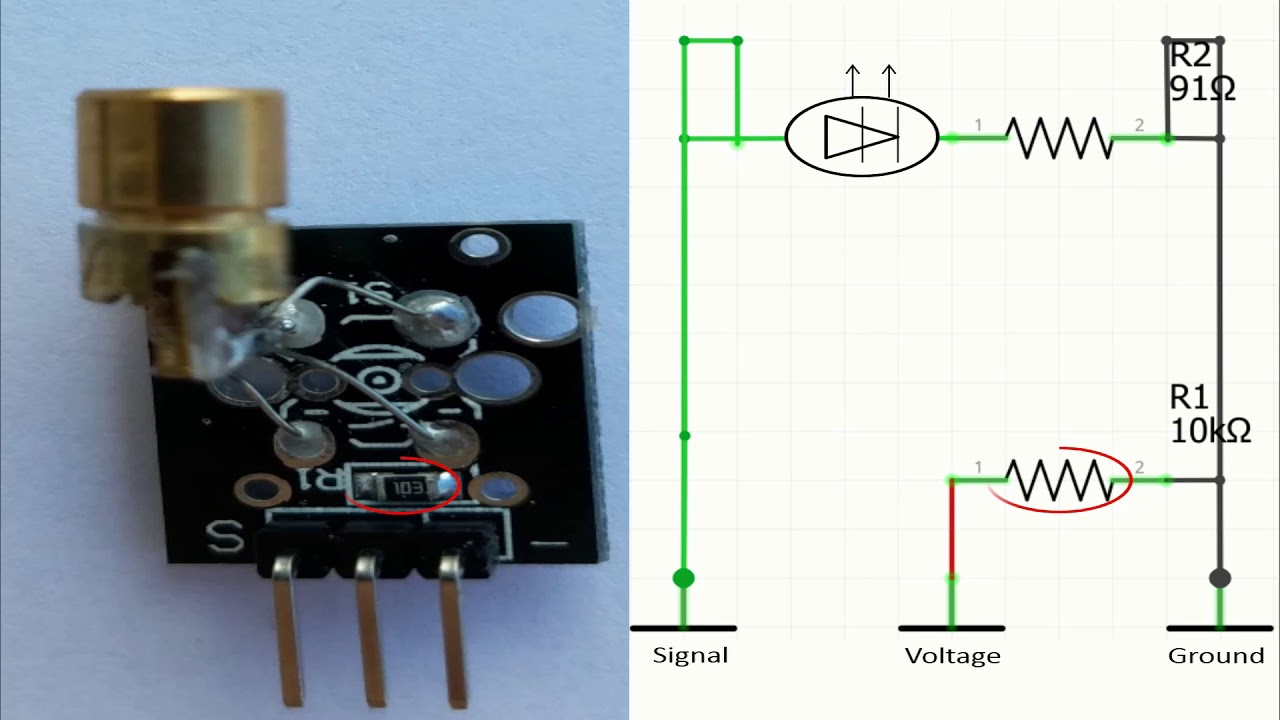 Details about   Laser Receiver Sensor Module KY-008 Laser Transmitter Module for Arduino AVR 