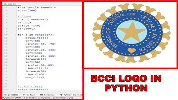 BCCI LOGO IN PYTHON  | HOW TO CREATE BCCI LOGO IN TURTLE IN PYTHON | #shorts