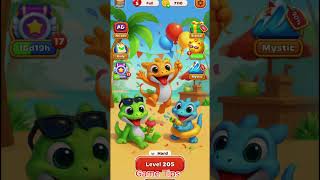 Croc Rush Gecko Rush level 205 Solution Walkthrough