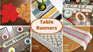 10 Free Crochet Table Runners For Fall