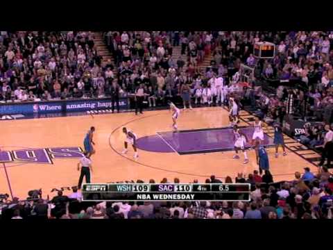 Wizards vs Kings (NBA Highlights) 12/16/2009