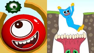 Hungry Balls Vs Hugy's Funny Animated Story All Levels Gameplay Android, iOS