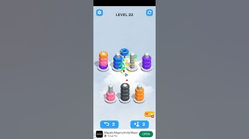 color screw sort puzzle gameplay   #shorts #colorsorting #satisfying #asmr