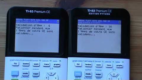 TI-83 Premium CE & Python Edition : exam mode activation