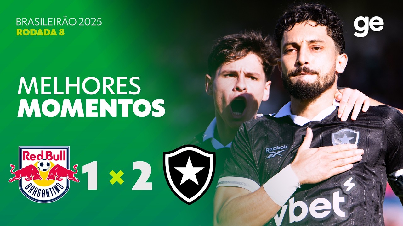 BRAGANTINO 1 X 2 BOTAFOGO | MELHORES MOMENTOS | 8ª RODADA | BRASILEIRÃO 2026 | ge.globo