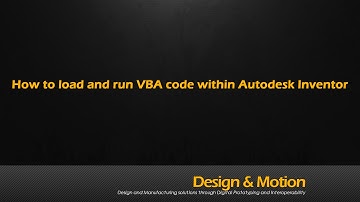 Load and run a VBA Code snippet in Autodesk Inventor