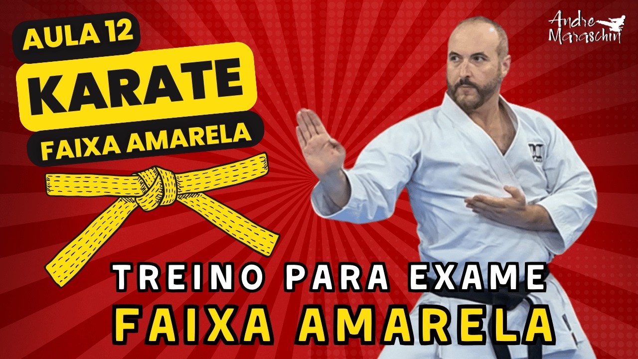 12 AULA DE KARATE - Exame de FAIXA AMARELA