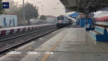 Sealdah Rajdhani : Very High Speed Rajdhani Express Overtakes on Indian Railways